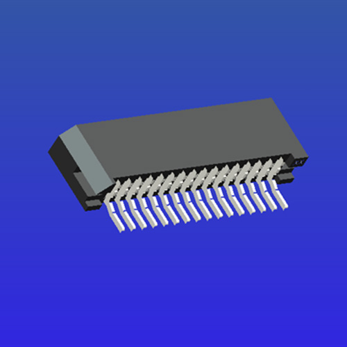 1.0mm pitch C-type double-sided recumbent lockless FPC