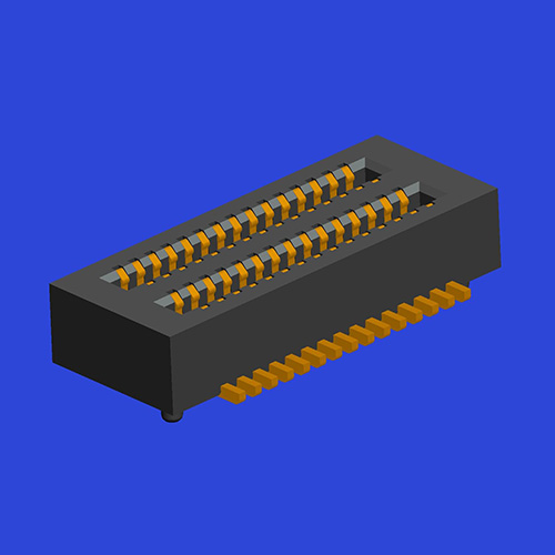 0.50mm Pitch BTB Double Slot Female Female Post with Positioning Post
