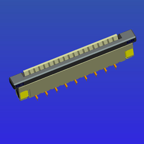 1.0mm pitch FPC drawer type with lock