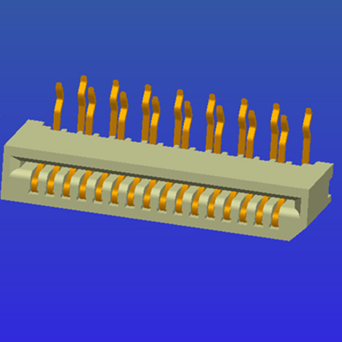 1.0mm pitch B-type single-sided looper non-locking FPC