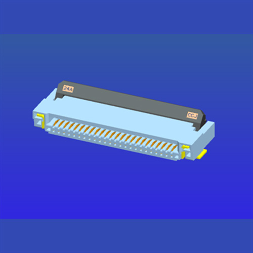 0.5mm pitch 2.0 high front insert rear tilt FPC