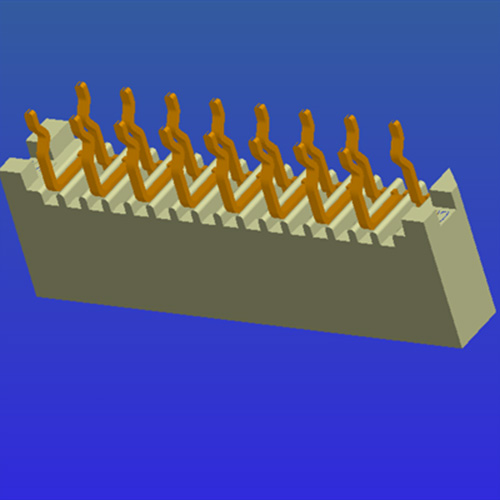 1.0mm pitch B-type single-sided straight pin lockless FPC